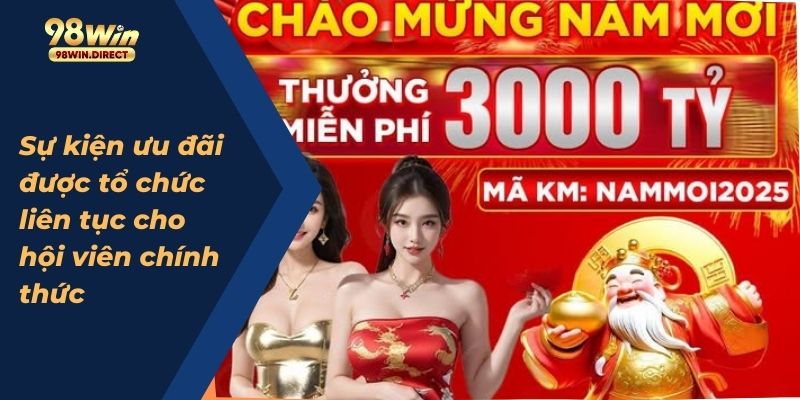 Sự kiện ưu đãi được tổ chức liên tục cho hội viên chính thức